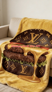 LV Gold Burger Blanket IMG_3051